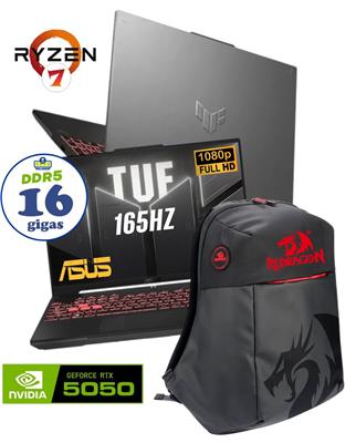 NOTEBOOK ASUS TUF 16 FHD 165HZ RYZEN 7 260 512GB RTX5050 16GB DDR5 Ñ